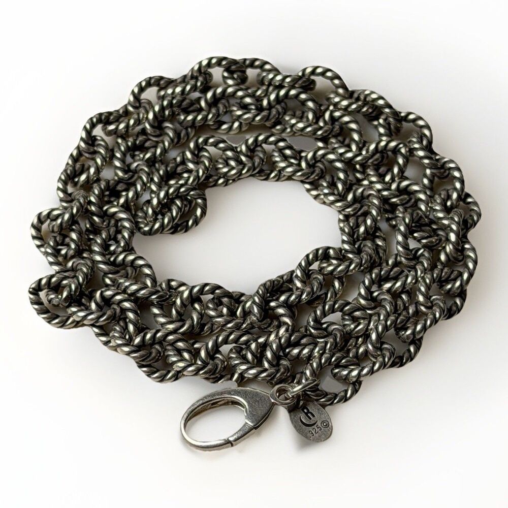Carolyn Pollack Relios 925 Sterling Silver 53.57 Grams Chain Necklace